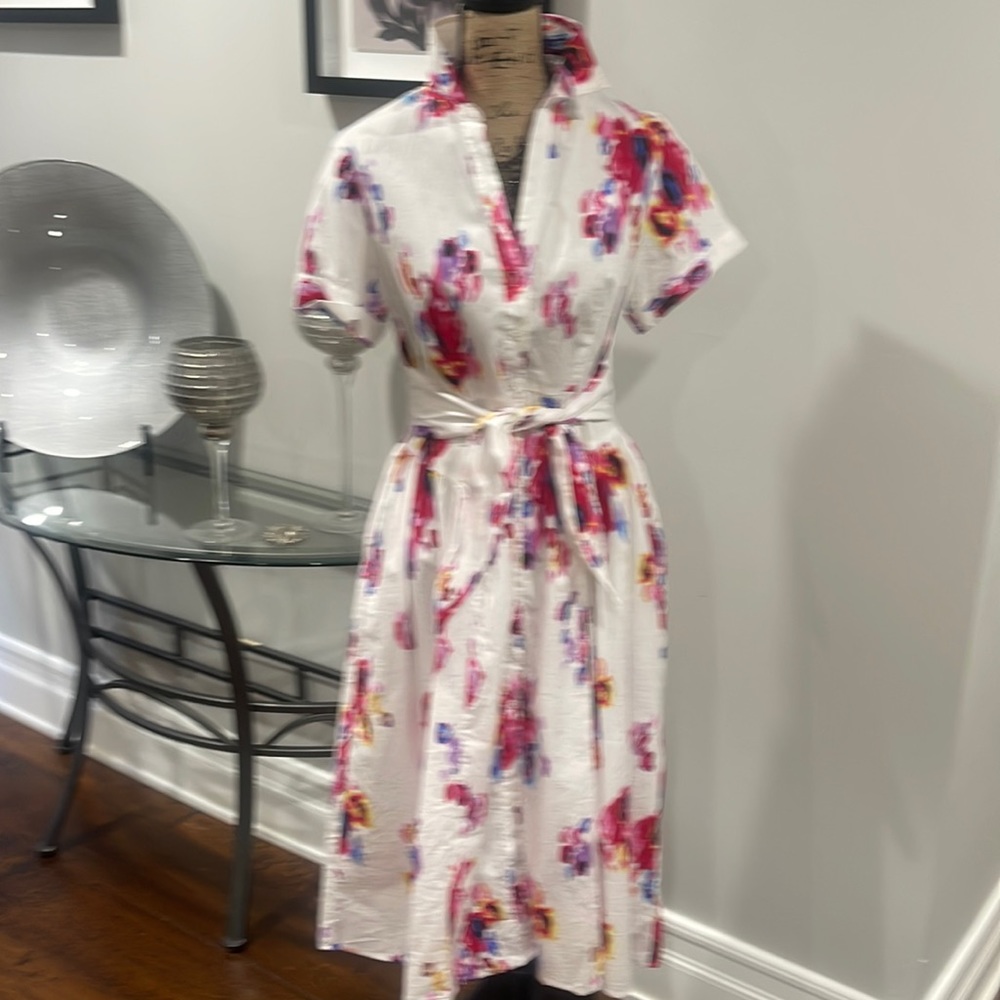 This beautiful cotton size large designer dress by Pablo, GURUNG